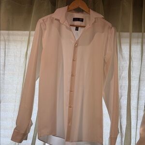 jf j.ferrar Women's White Button-Down Dress Shirt